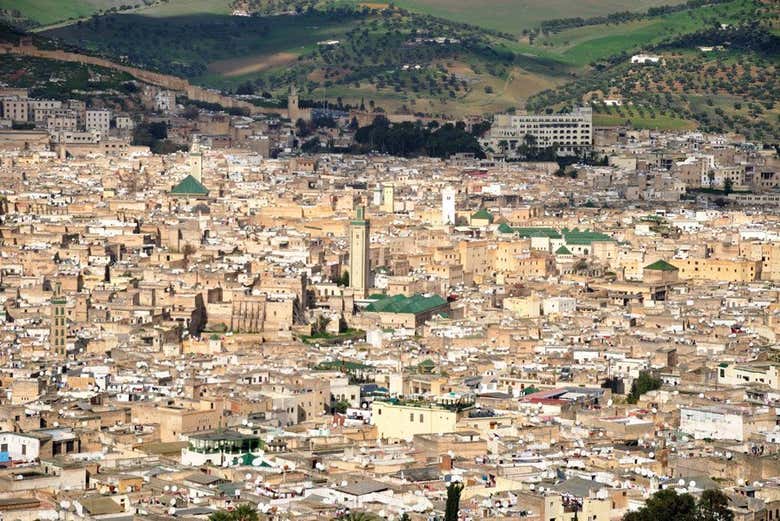 Panorama di Fès dal Borj Sud